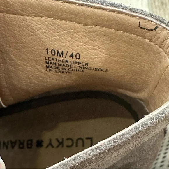 Lucky Brand Women's Lakyn Brown Leather Peep Toe Heeled Ankle Booties Sz 10 GUC - Picture 6 of 11